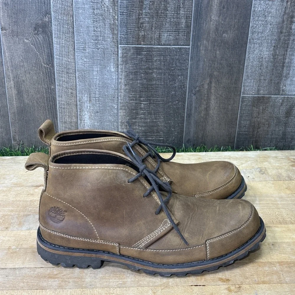 Timberland Earthkeepers Men's Brown Leather Chukka Boots Lace Up Size 9.5